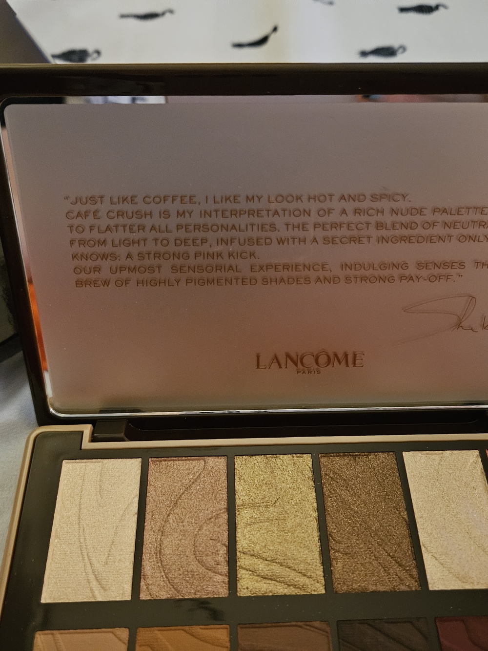 Lancôme Café Crush Eyeshadow Palette - Brown, Gold & Bronze Tones - Picture 4 of 12